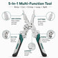Multi-functional Handheld Foldable Cable Stripping Pliers