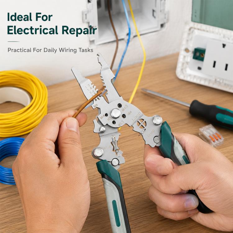 Multi-functional Handheld Foldable Cable Stripping Pliers