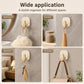 No Drill Light Luxury Plastic Adhesive Hooks Traceless Heavy-Duty Clothes Hook, Gold Hook