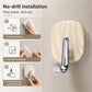 No Drill Light Luxury Plastic Adhesive Hooks Traceless Heavy-Duty Clothes Hook, Silver Hook