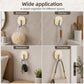 No Drill Light Luxury Plastic Adhesive Hooks Traceless Heavy-Duty Clothes Hook, Silver Hook