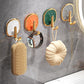 No Drill Light Luxury Plastic Adhesive Hooks Traceless Heavy-Duty Clothes Hook, 1PC