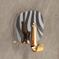 4pcs No Drill Light Luxury Plastic Adhesive Hooks Traceless Heavy-Duty Clothes Hook, 4PCS Gold Hook
