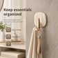 4pcs No Drill Light Luxury Plastic Adhesive Hooks Traceless Heavy-Duty Clothes Hook, 4PCS Gold Hook