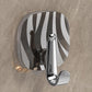 4pcs No Drill Light Luxury Plastic Adhesive Hooks Traceless Heavy-Duty Clothes Hook, 4PCS Silver Hook