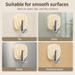 4pcs No Drill Light Luxury Plastic Adhesive Hooks Traceless Heavy-Duty Clothes Hook, 4PCS Silver Hook