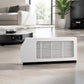 White air filter replacement with rectangular vented grille