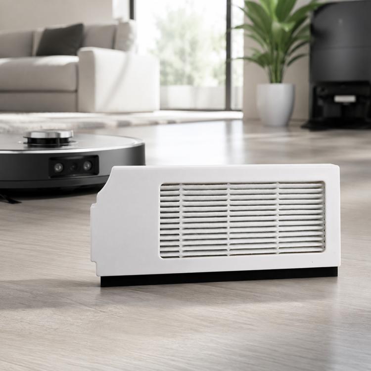 White air filter replacement with rectangular vented grille