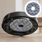 Blue striped microfiber mop pad for robot vacuum