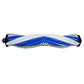 Close-up of blue-and-white main bristle brush roller for robot vacuum