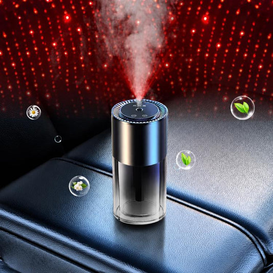 JK-577-2 Water Cup-Style Smart Car Aroma Diffuser with Starry Sky Projection
