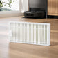 Robot vacuum replacement filter with white pleated media and rectangular frame