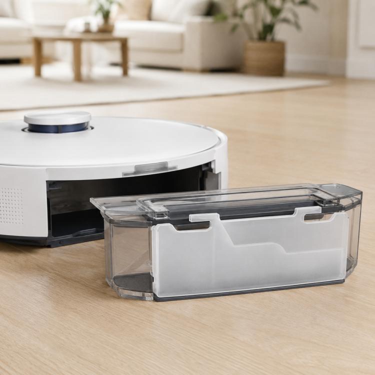 Dust box flap replacement part with clear dust container and white insert