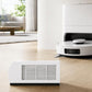 White replacement air filter for robot vacuum with rectangular grille