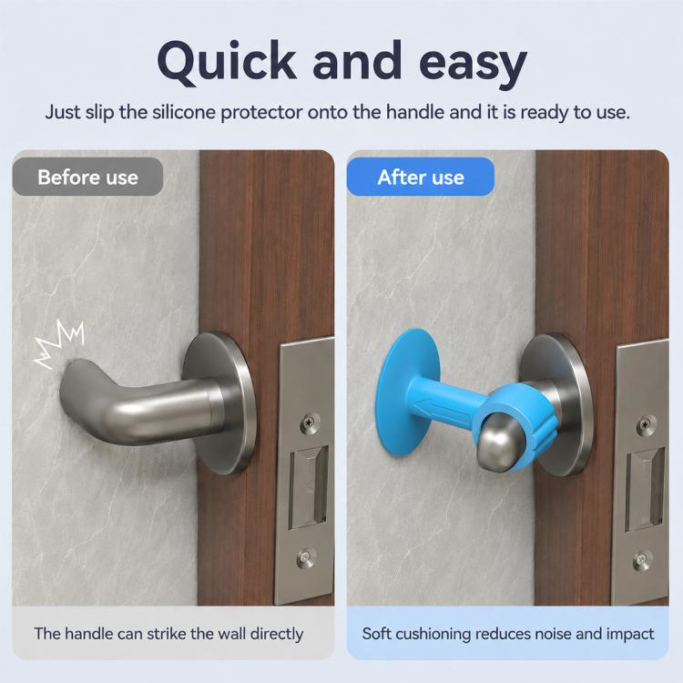 Suction Cup Door Handle Silent Anti-collision Protective Pad