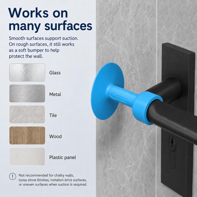Suction Cup Door Handle Silent Anti-collision Protective Pad