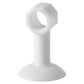 White suction door handle protective pad with hex ring opening and flat base