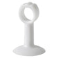 White suction door handle protective pad with hex ring opening and flat base
