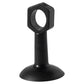 Black suction door handle protective pad with hex ring opening and flat base
