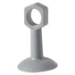 Grey suction door handle protective pad with hex ring opening and flat base