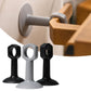 Set of suction door handle protective pads in black, grey, and white with bases