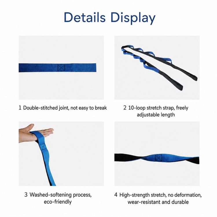 2.1m Yoga Resistance Band Non-Elastic Knitted Multifunctional Stretching Band