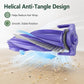 Purple main brush roller with gray bristles and side mounting
