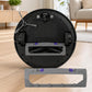 Robot vacuum main brush cover panel, gray with purple clips