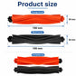 Dual main brush set with orange and black roller brushes