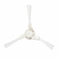 Triangular 3-arm side brush for robot vacuum, white plastic with soft bristles