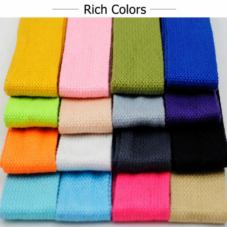 Polyester-Cotton Colorful Canvas Woven Band  50m, 3.8cm