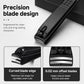 2pcs/Pack Stainless Steel Flat-Tip Nail Clippers Nail Trimming Tools, Small and Large Size