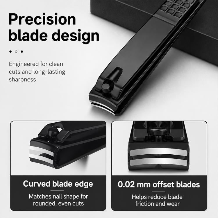 2pcs/Pack Stainless Steel Flat-Tip Nail Clippers Nail Trimming Tools, Small and Large Size
