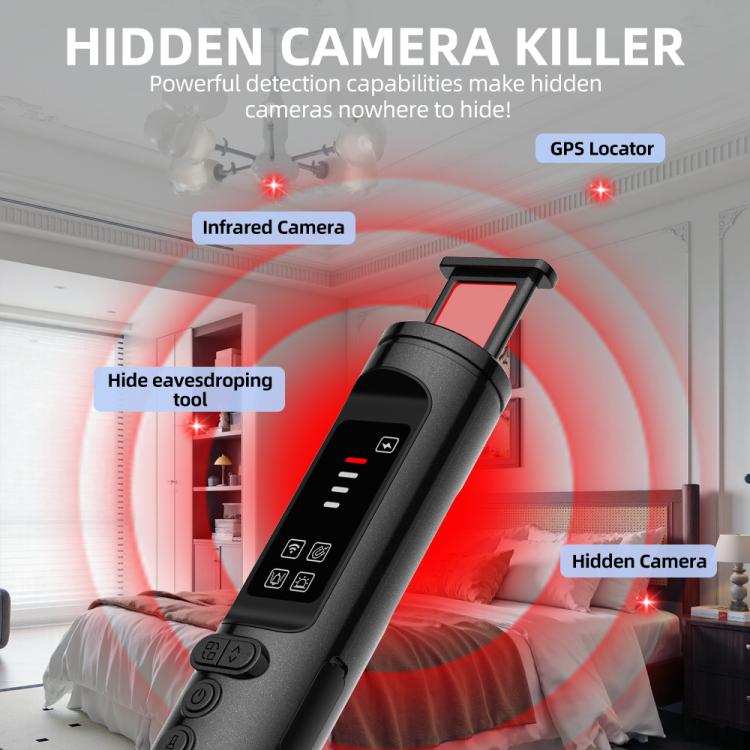 T015 Hidden Camera Detector Anti-Camera Bug Finder RF GPS Tracker Detector Signal Scanner, T015