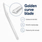 Stainless steel foot scraper with angled blade edge for smooth scraping