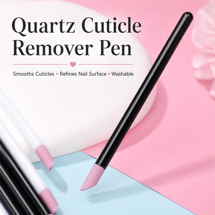 2pcs/Pack Angled Quartz Nail Pen Nail Surface Polishing Tool