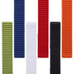Wave Textured Nylon Hook And Loop Fastener Watch Band, For Garmin 22mm