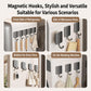 Wall Mounted No Drilling Magnetic Square Metal Hook, Single Pack, 5pcs Pack, 10pcs Pack