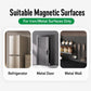 Wall Mounted No Drilling Magnetic Square Metal Hook, Single Pack, 5pcs Pack, 10pcs Pack