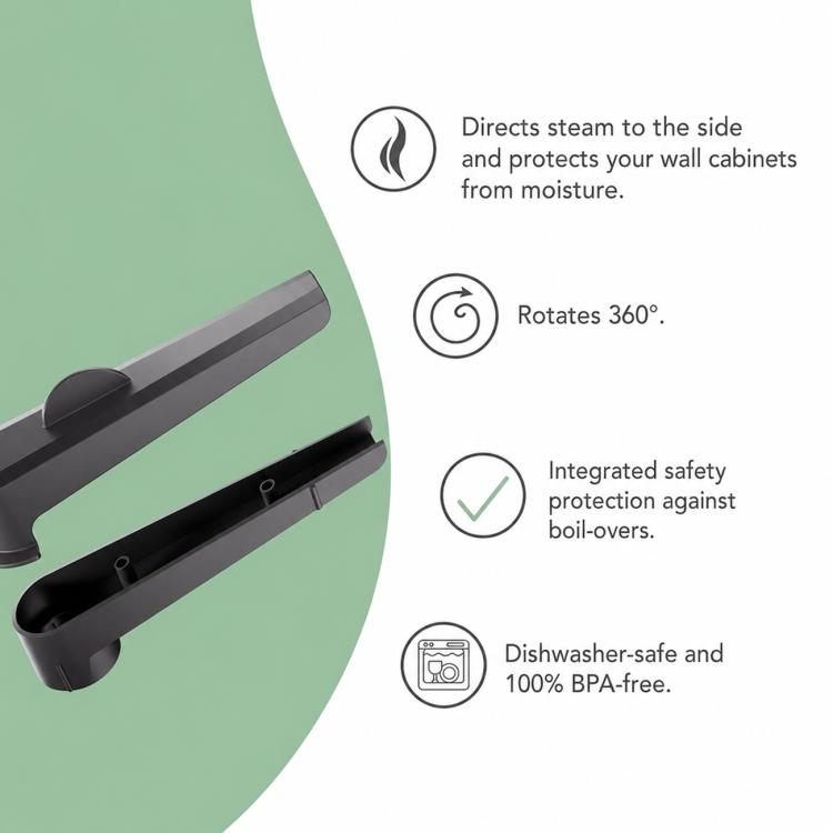 For Thermomix TM7 Food Processor Rotatable Steam Transfer Handle Replacement Part, Steam Transfer Handle