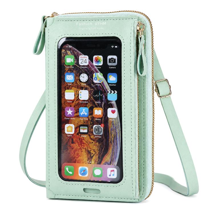 Female Touch Screen Phone Bag Multifunctional Crossbody Zipper Pouch