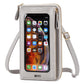 Female Touch Screen Phone Bag Multifunctional Crossbody Zipper Pouch