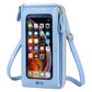 Female Touch Screen Phone Bag Multifunctional Crossbody Zipper Pouch
