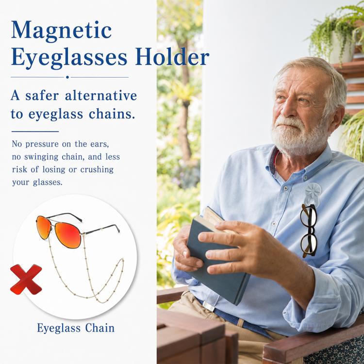 Clothes Silicone Magnetic Glasses Holder