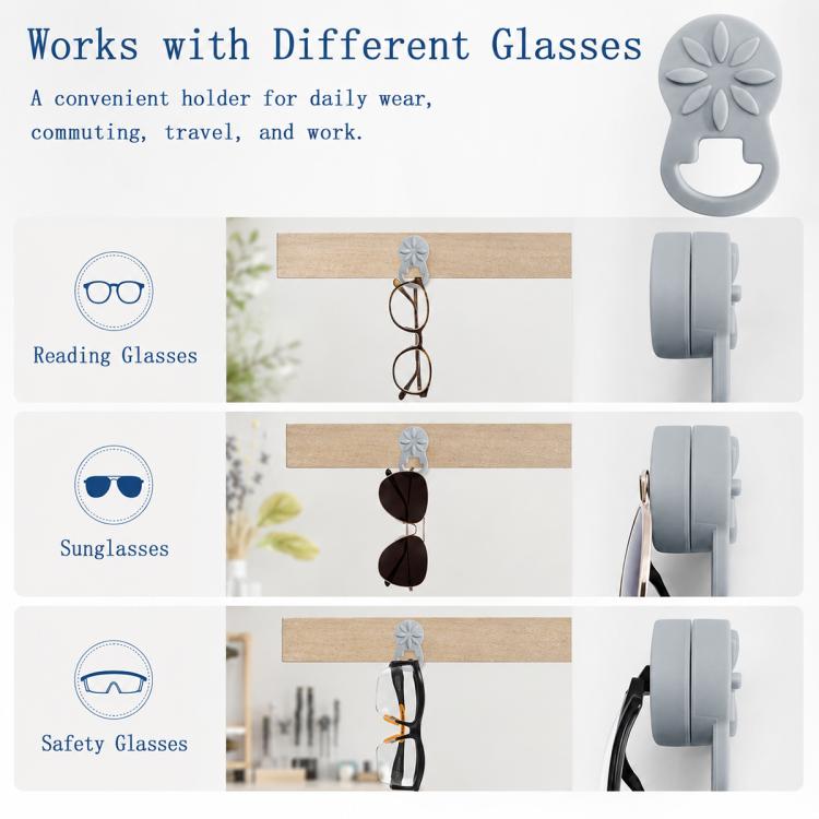 Clothes Silicone Magnetic Glasses Holder