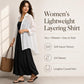 Lightweight Breathable Mid-Length Sun Protection Women Blouse, L, XL