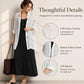 Lightweight Breathable Mid-Length Sun Protection Women Blouse, L, XL