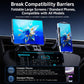 Q7S Car Dual Coil 15W Wireless Charger Rotating Bracket