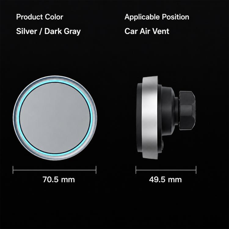AC01 Rotating Magnetic Wireless Charging Car Air Vent Phone Holder