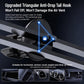 Triangular anti-drop car air vent holder with locking grip for magnetic wireless charger